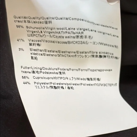 B6 Boss Hugo Boss Women’s 6 Dark Blue Pencil Skirt - Picture 4 of 6